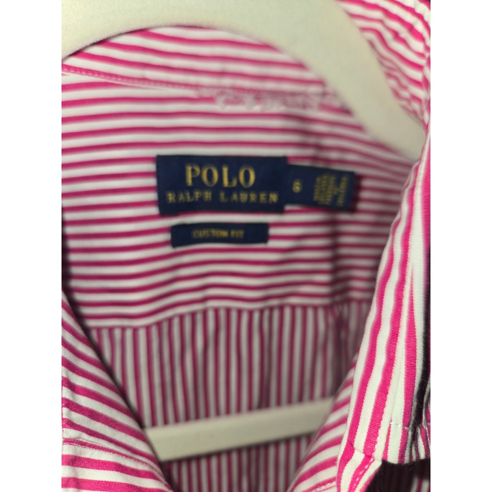 Polo by Ralph Lauren Pink Striped Button-Down Shirt - Picture 4 of 7
